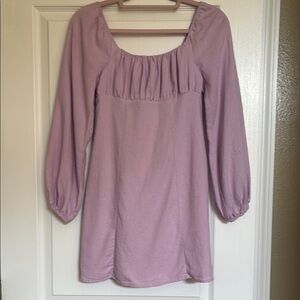 NWOT GB Dillards Lavender Long Sleeve Dress‎ XS